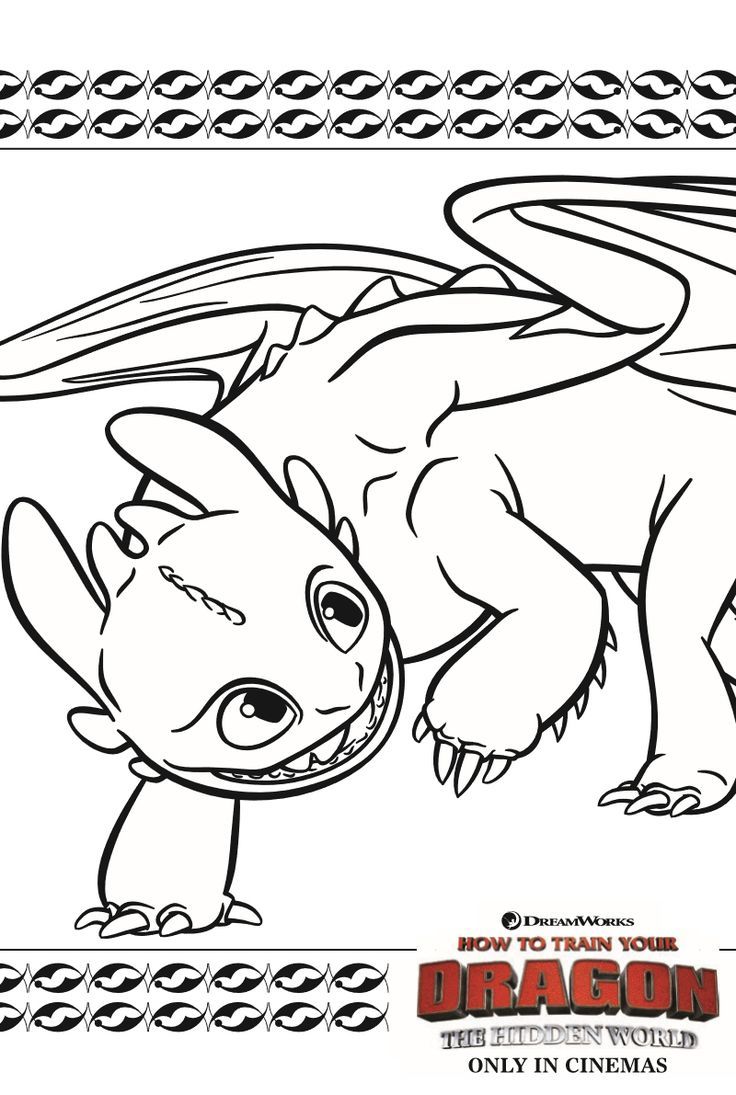Coloring Pages For Kids How To Train Your Dragon