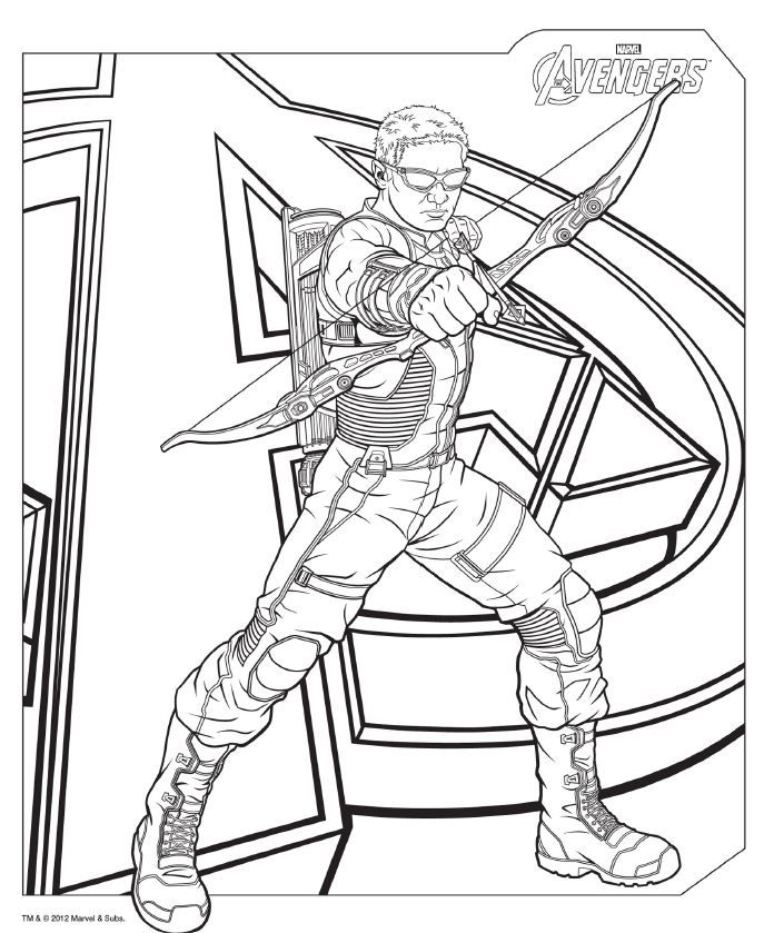 Black Widow Printable Avengers Coloring Pages