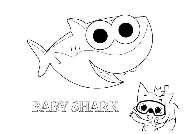 Baby Shark Coloring Pages Pdf