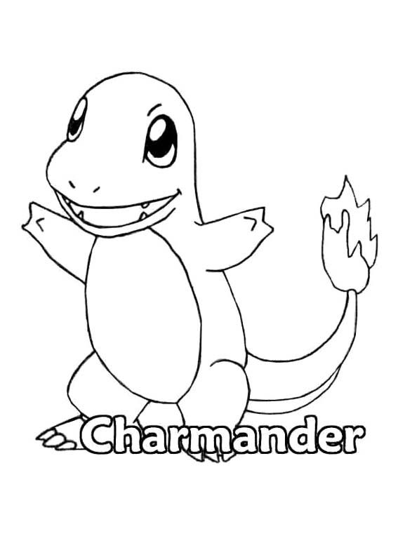Baby Charmander Coloring Pages