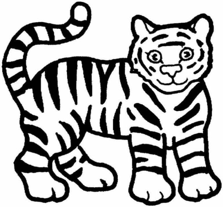 Coloring Tiger Pictures To Colour