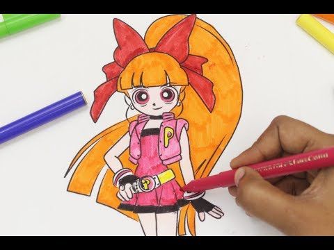 Blossom Powerpuff Girls Z Coloring Pages