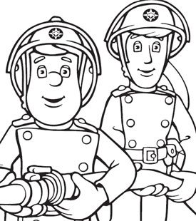 Colouring Pages Fireman Sam Drawing