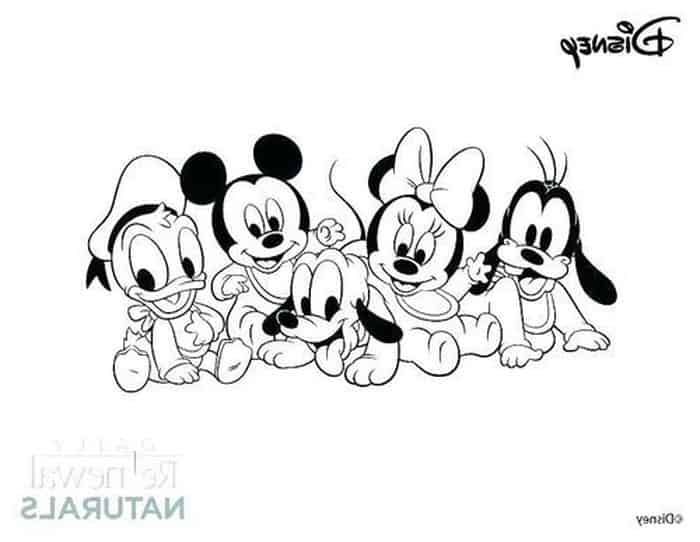 Baby Mickey Mouse And Friends Coloring Pages