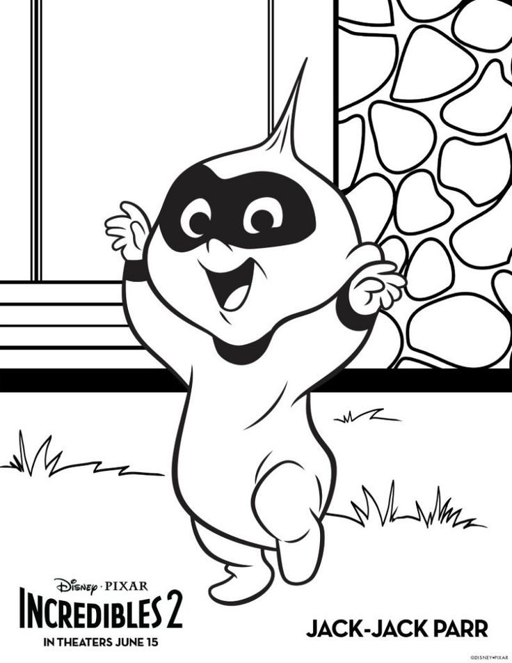 Baby Jack Jack Incredibles Coloring Pages