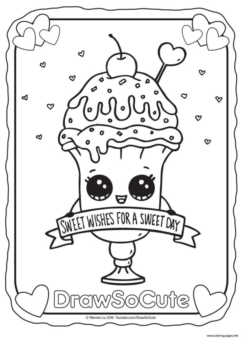 Coloring Sheet Cute Stuff To Color