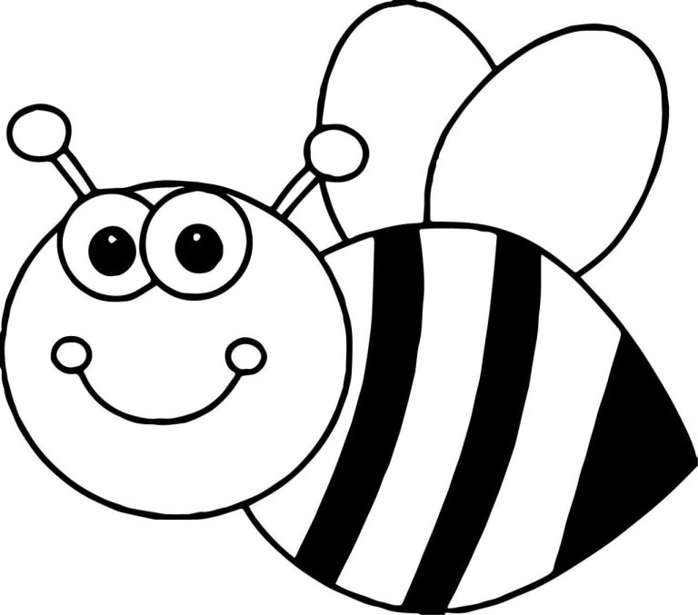 Coloring Sheet Bee Colouring