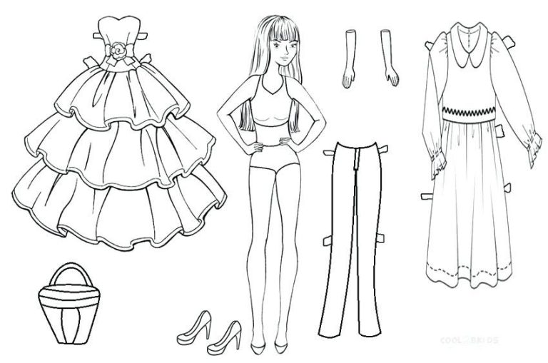Barbie Doll Coloring Pages Printable
