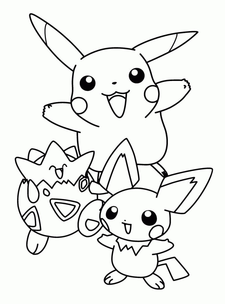 Coloring Page Pokemon Printable Pictures