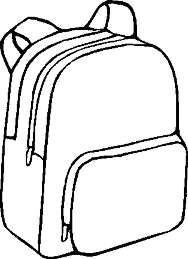 Backpack Coloring Pages To Print