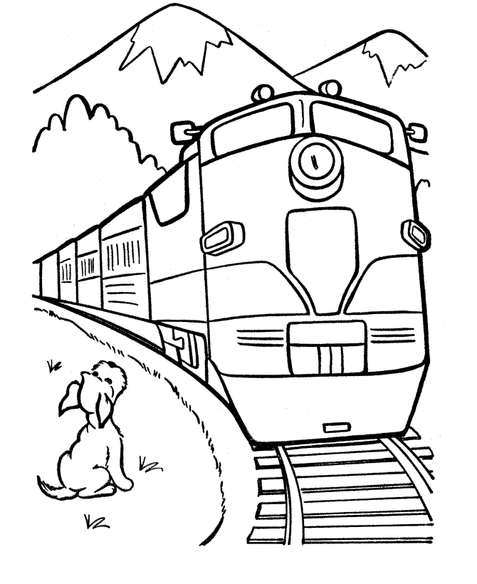 Coloring Page Train Pictures To Colour