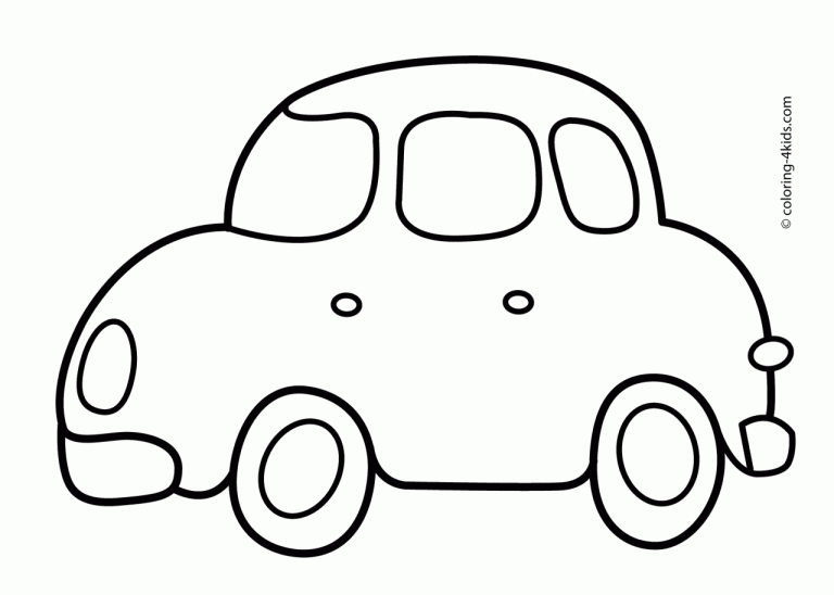 Coloring Pictures For Kids Cars