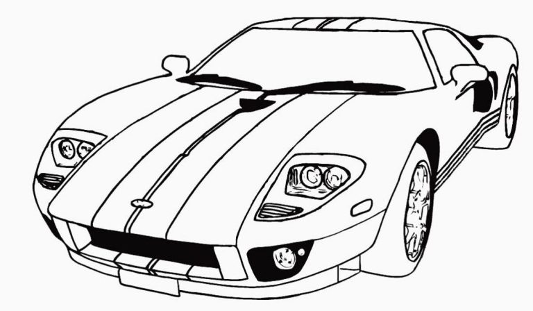 Coloring Pictures Of Race Cars