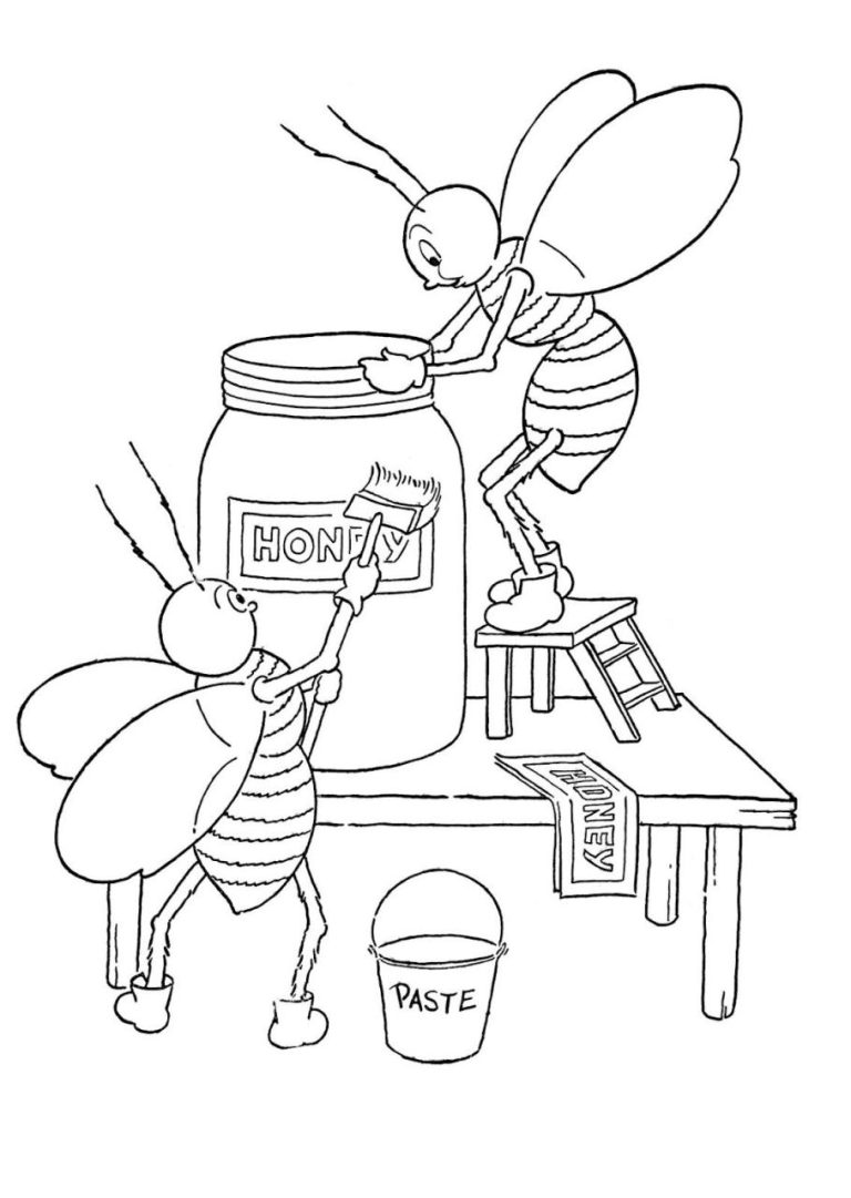 Bee Coloring Sheet Printable