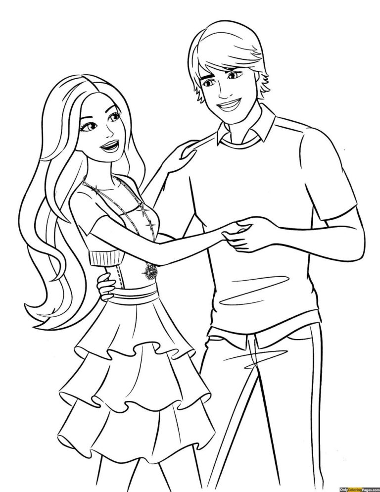 Barbie Doll Coloring Pictures
