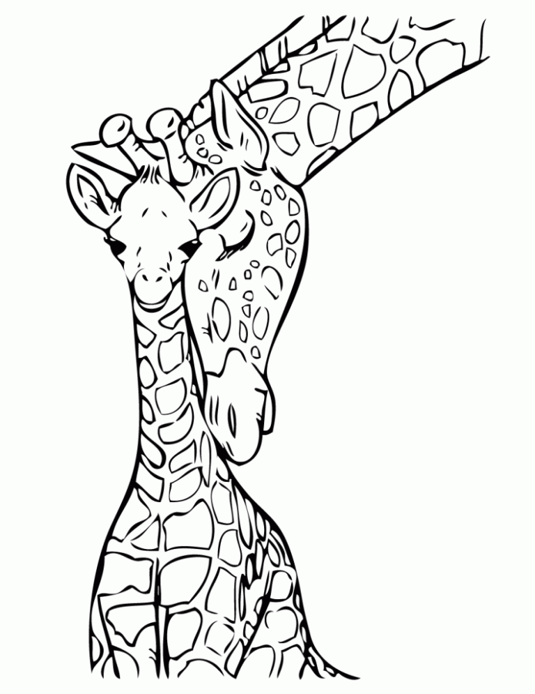 Coloring Sheet Giraffe Coloring Pages