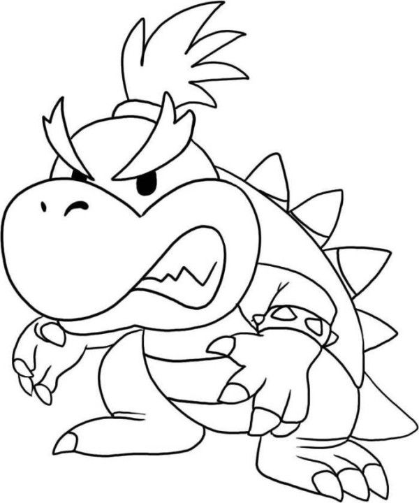 Baby Bowser Coloring Pages