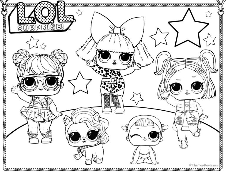 Coloring Sheets For Kids Lol Dolls