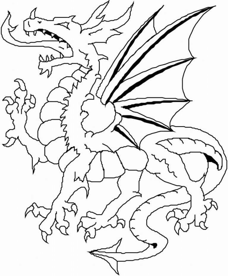 Coloring Sheet Free Printable Dragon Coloring Pages