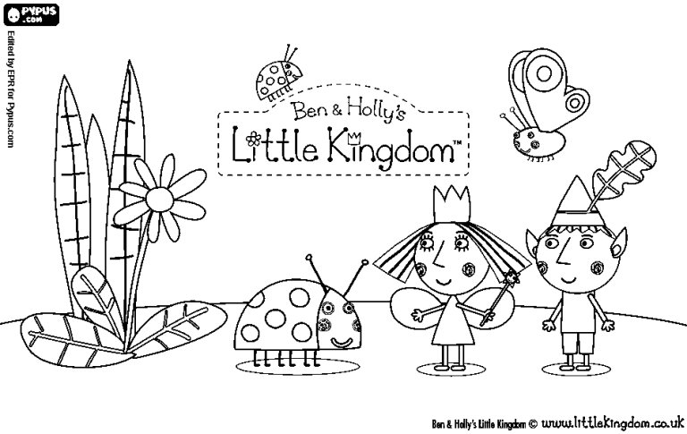 Ben And Holly's Little Kingdom Colouring Pages To Print