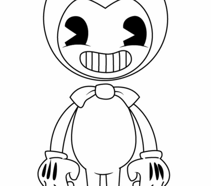 Bendy And The Ink Machine Coloring Pages Boris