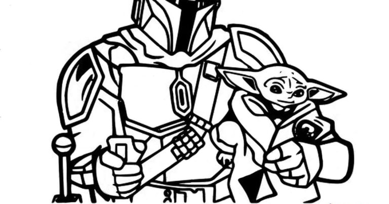 Baby Yoda Coloring Pages For Kids