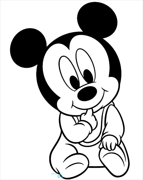 Baby Mickey Coloring Pages Printable