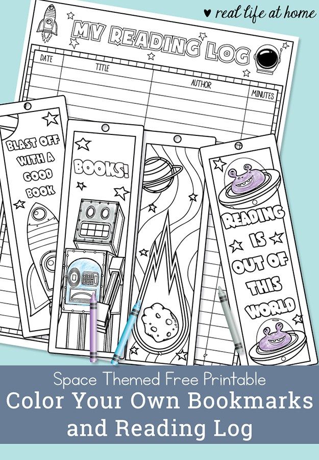 Color Your Own Bookmarks – Free Printable