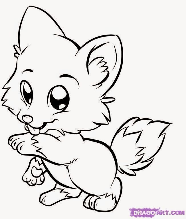 Baby Fox Coloring Pictures