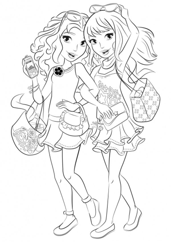 Coloring Pages For Kids Lego Friends