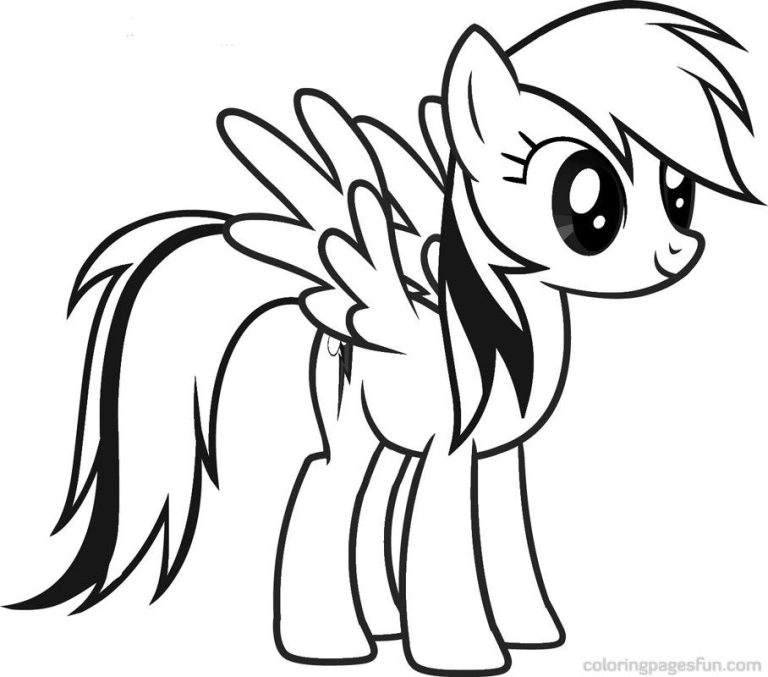 Coloring Sheet My Little Pony Coloring Pages Rainbow Dash