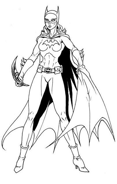 Batgirl Superhero Girls Coloring Pages