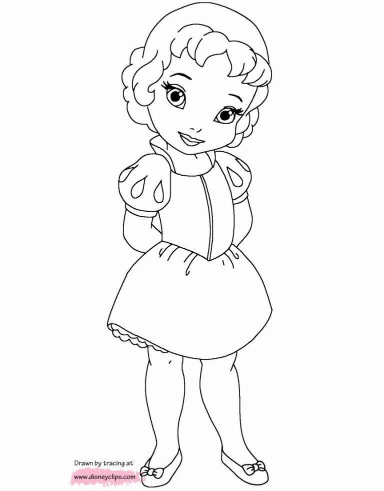 Baby Disney Princess Coloring Pages