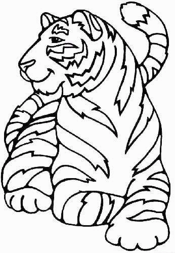 Baby Tiger Tiger Coloring Pages For Kids