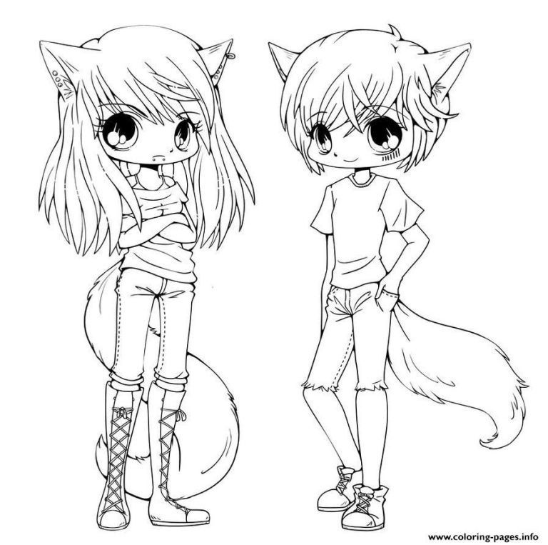 Bff Anime Coloring Pages For Kids