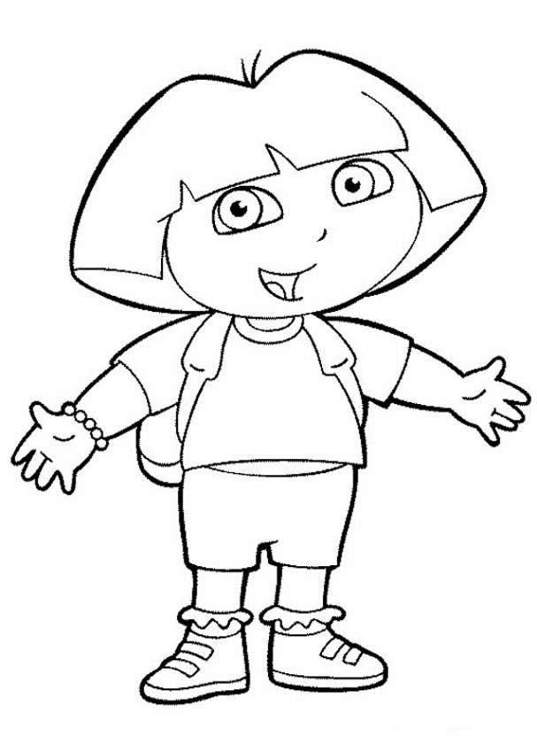 Colouring Pictures For Kids Dora
