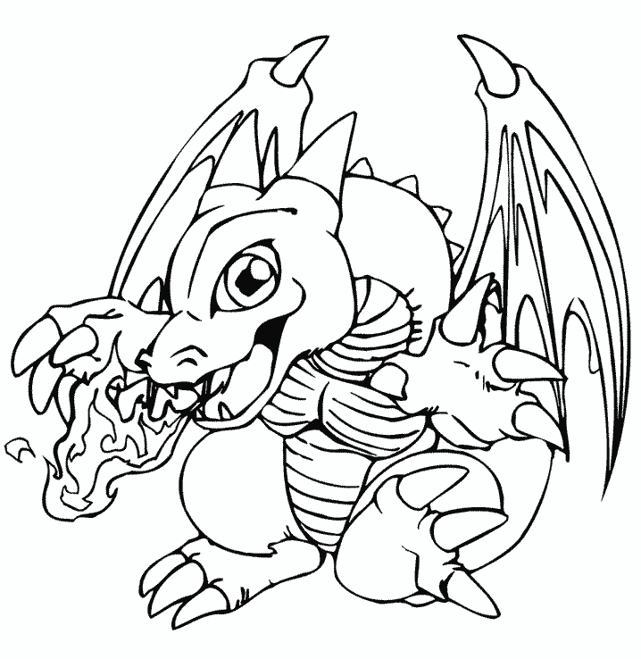 Baby Dragon Coloring Pages Hard
