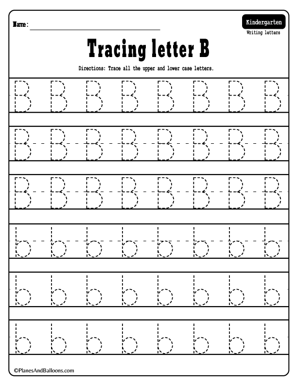 Printable Alphabet Tracing Worksheets For Pre-k