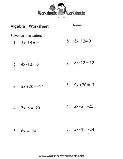 12th Grade Math Worksheets Grade 12