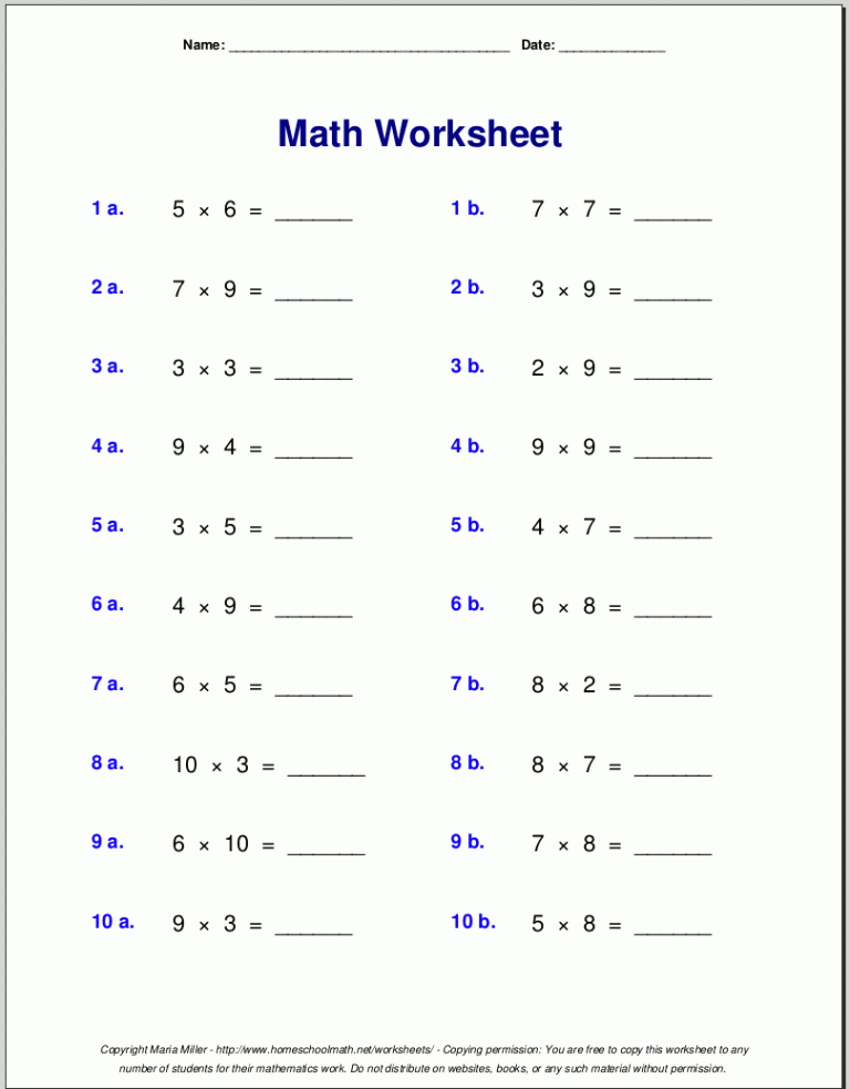 First Grade Fall Worksheets Free