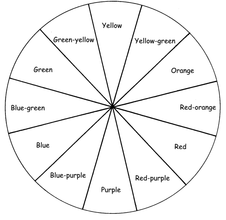 Printable Free Printable Color Wheel Chart