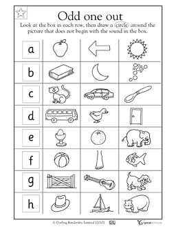 Circle The Odd One Out Worksheets For Kindergarten Pdf