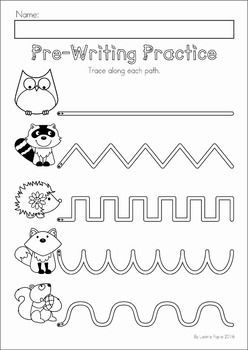 Writing Fall Worksheets For Kindergarten