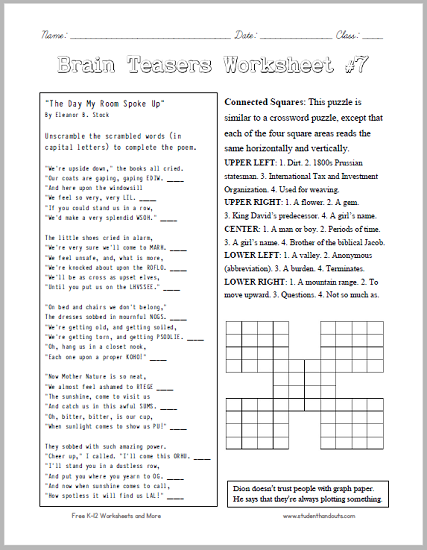 Printable Critical Thinking Worksheets For 3rd Grade Pdf