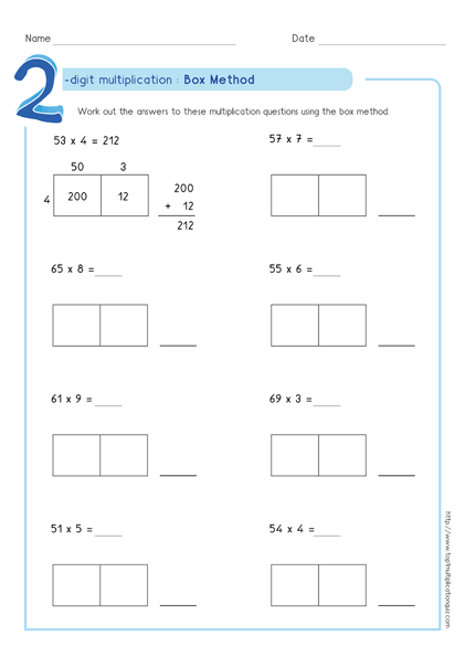 2-digit By 1-digit Multiplication Worksheets Pdf