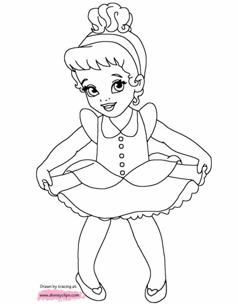 Disney Princess Baby Jasmine Coloring Pages