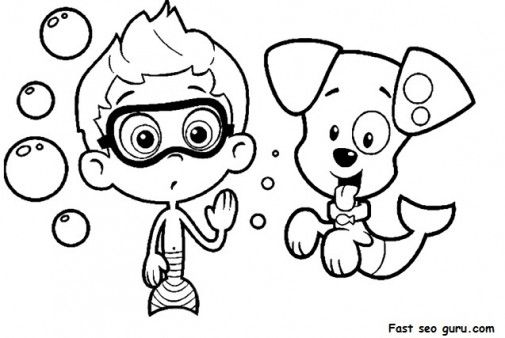 Bubble Guppies Coloring Pages Free Printable
