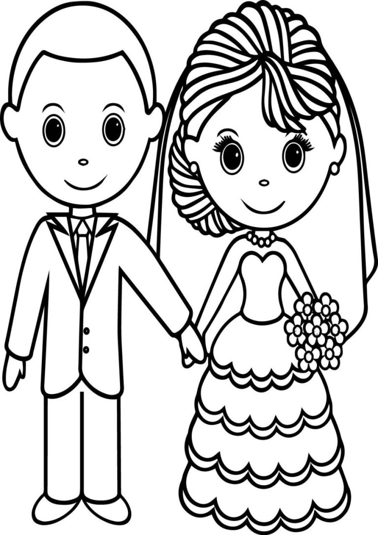 Wedding Coloring Pages Printable Free