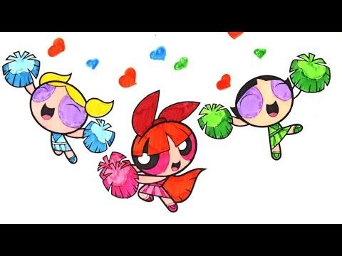 Powerpuff Girls Coloring Pages Books Bubbles Blossom Buttercup