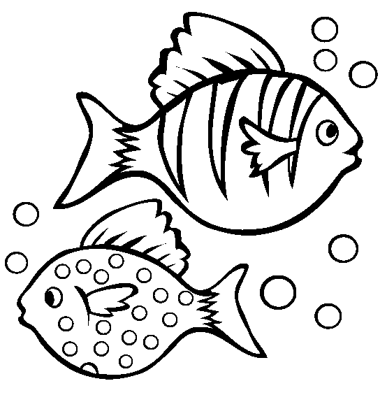 Printable Fish Coloring Pages For Kids